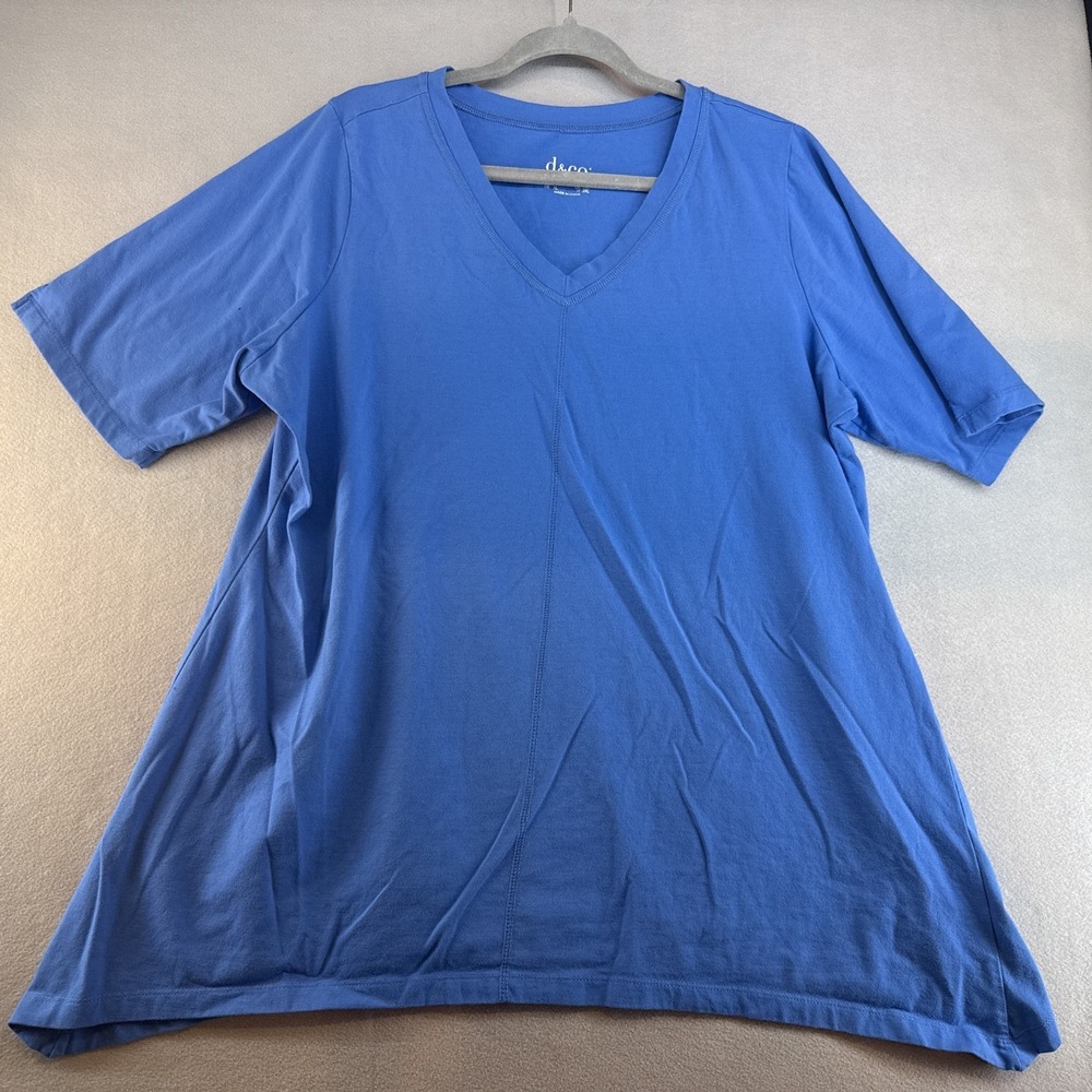 Demin & Company Top, Plus Size 1X, Shortsleeve, Casual, Workwear